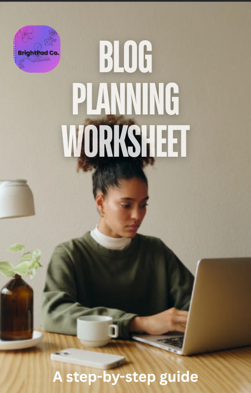 Blog Planning Worksheet